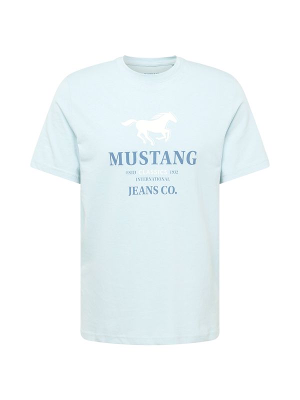 MUSTANG MUSTANG Majica 'Austin'  marine / svetlo modra / bela