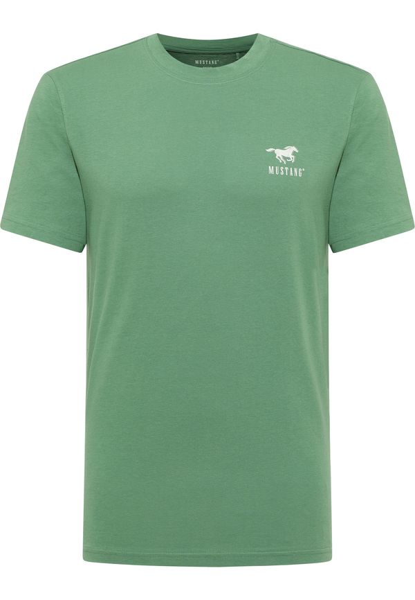 MUSTANG MUSTANG Majica 'AUSTIN'  svetlo zelena / bela