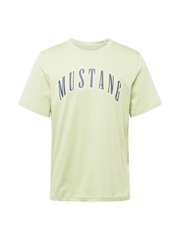 MUSTANG MUSTANG Majica 'Austin'  temno modra / svetlo zelena / bela