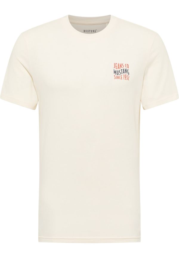 MUSTANG MUSTANG Majica 'AUSTIN'  živo rdeča / črna / bela