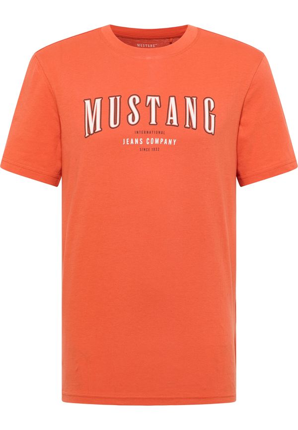 MUSTANG MUSTANG Majica  oranžna / bordo / bela