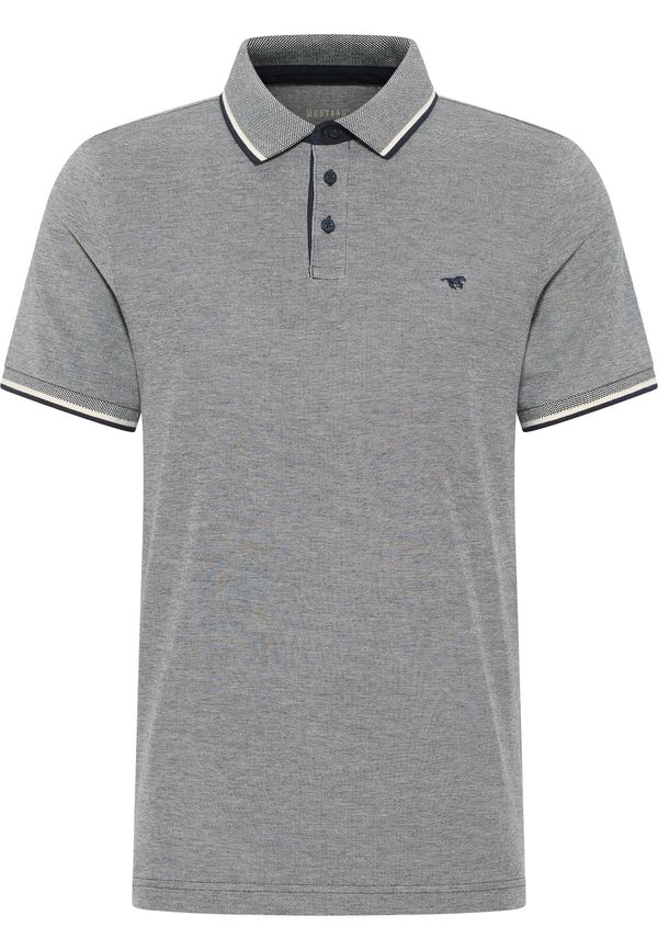 MUSTANG MUSTANG Majica 'PALCO'  temno modra / progasto modra / bela