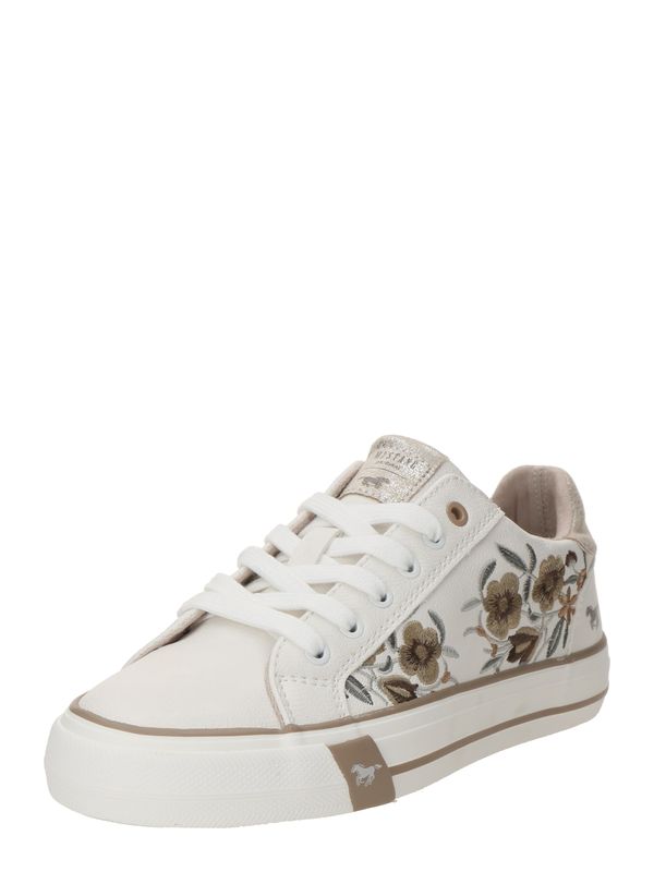 MUSTANG MUSTANG Nizke superge  brokat / zlata / jelka / bela