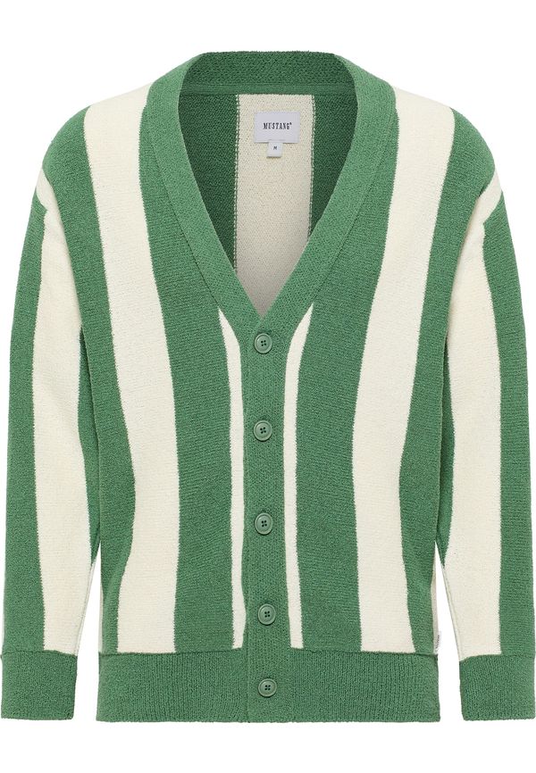 MUSTANG MUSTANG Pletena jopa 'EDGAR'  svetlo bež / temno zelena