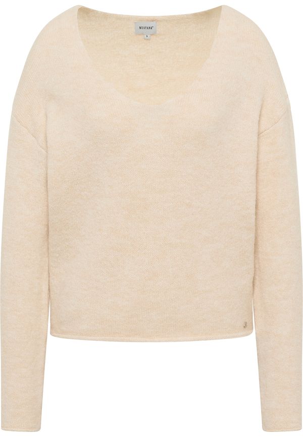 MUSTANG MUSTANG Pulover 'Laurie'  volneno bela