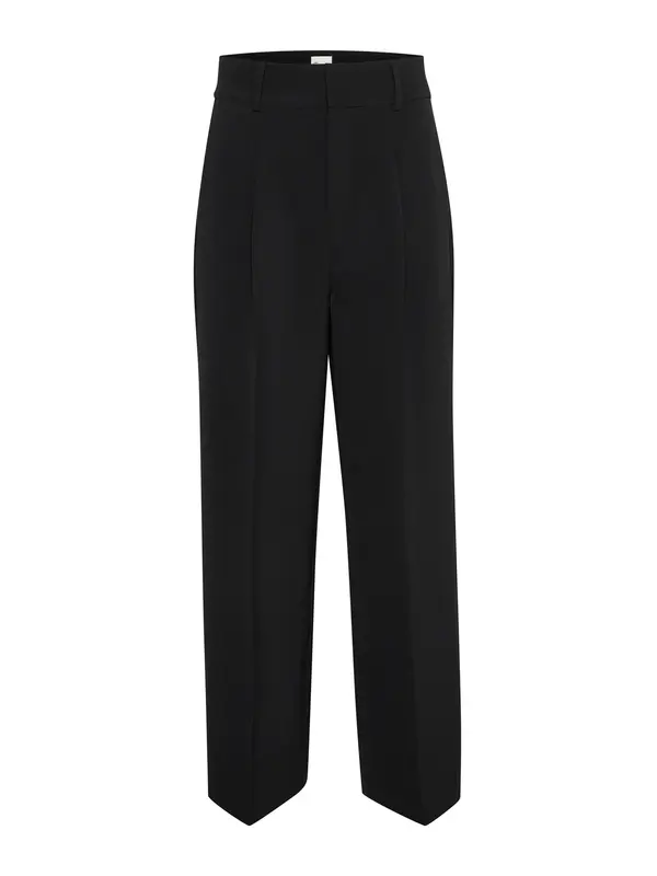 My Essential Wardrobe My Essential Wardrobe Hlače na rob  črna