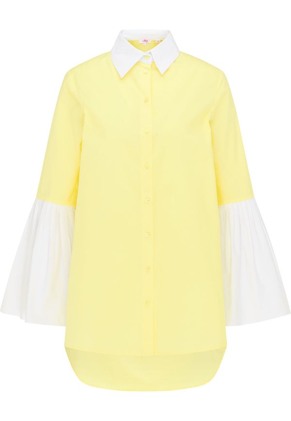 MYMO MYMO Bluza  limona / bela