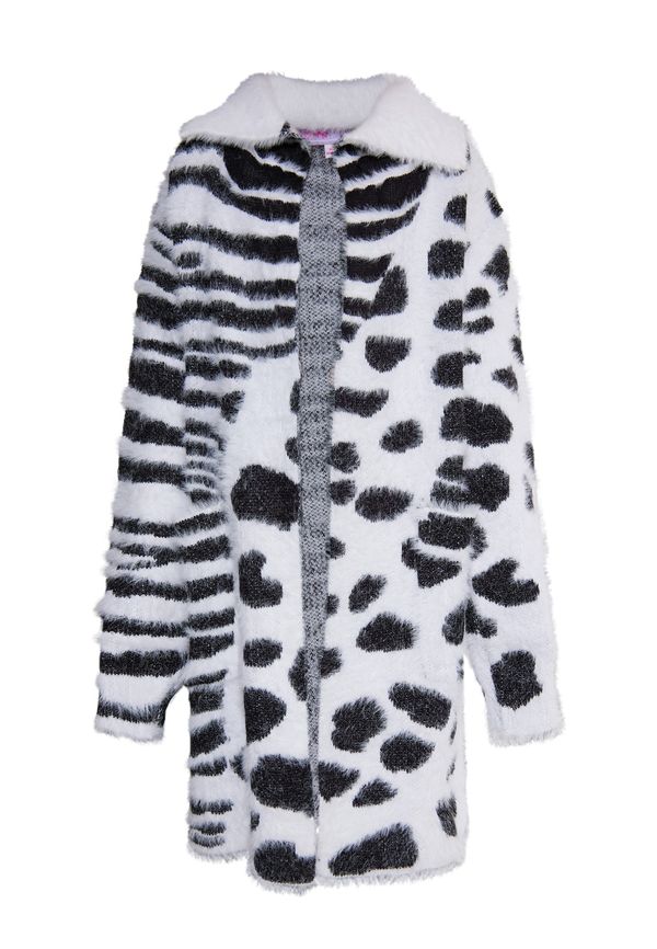 myMo KIDS myMo KIDS Pletena jopa 'Mimo'  črna / bela