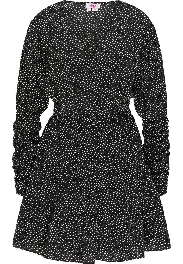 MYMO MYMO Obleka  črna / bela