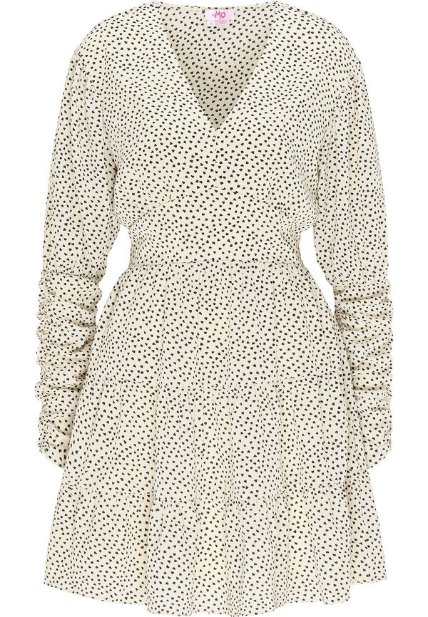 MYMO MYMO Obleka  črna / naravno bela