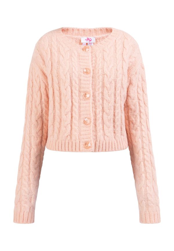 MYMO MYMO Pletena jopa 'Blonda'  pastelno roza
