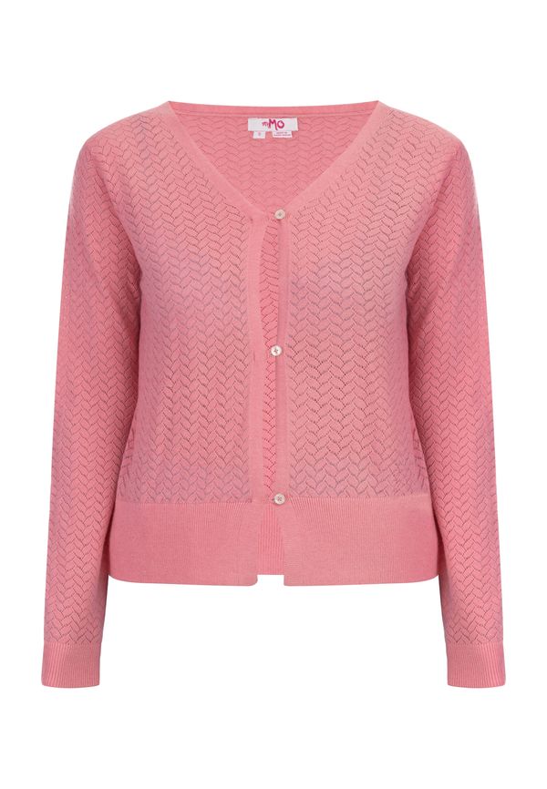 MYMO MYMO Pletena jopa  roza / biserno bela