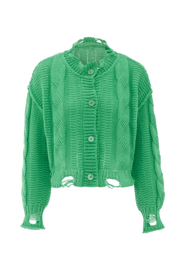 MYMO MYMO Pletena jopa  travnato zelena