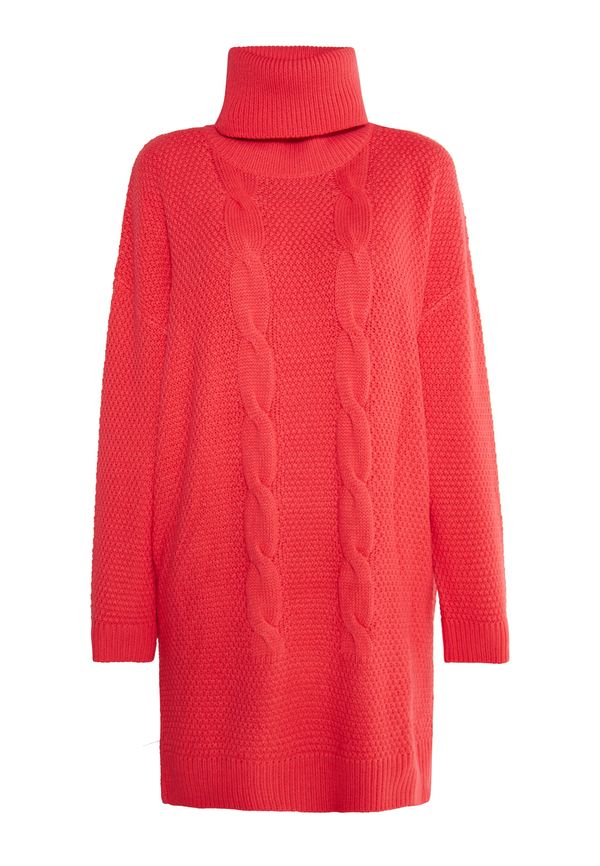 MYMO MYMO Pletena obleka 'Biany'  ognjeno rdeča