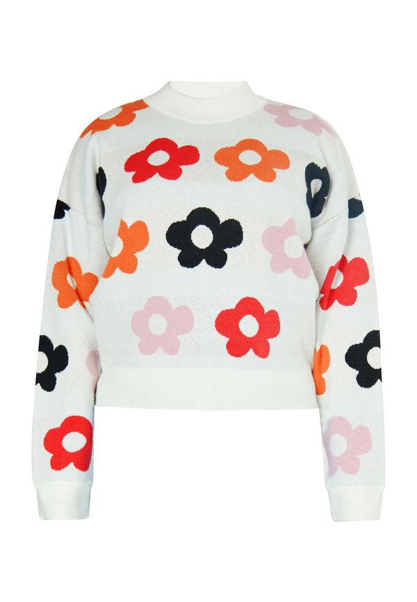 MYMO MYMO Pulover  mešane barve / volneno bela