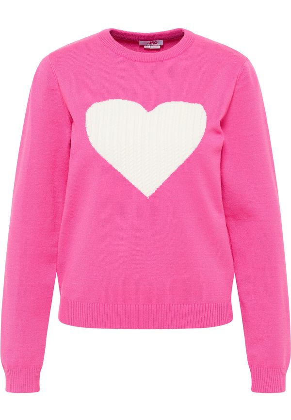 MYMO MYMO Pulover 'Nolie'  fuksija / bela