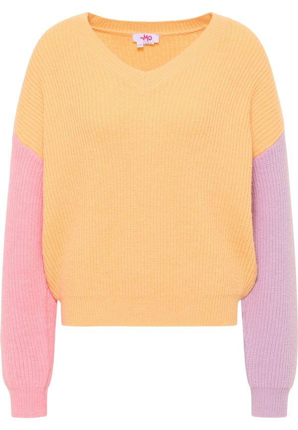 MYMO MYMO Pulover 'Nolie'  lila / oranžna / roza
