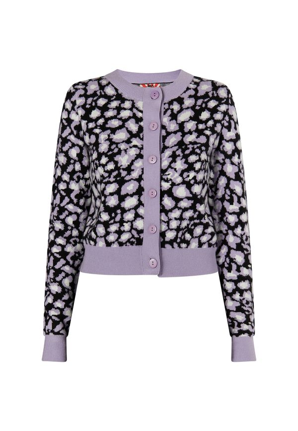 myMo ROCKS myMo ROCKS Pletena jopa 'Blonda'  svetlo lila / črna / bela