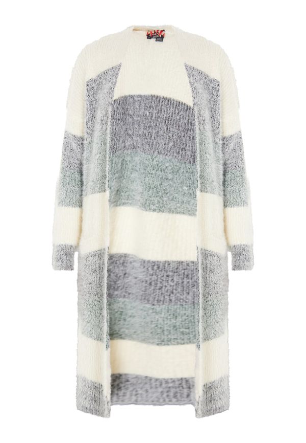 myMo ROCKS myMo ROCKS Pletena jopa  kremna / siva / zelena