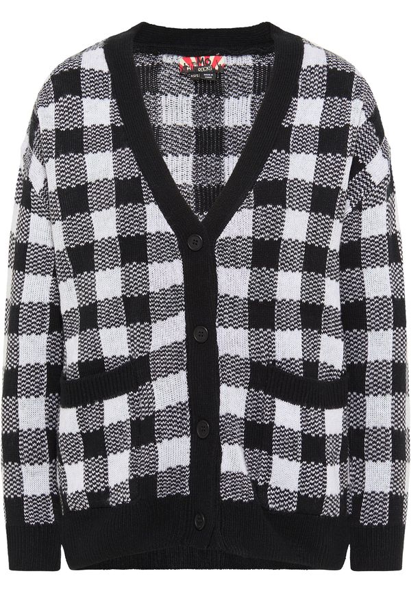 myMo ROCKS myMo ROCKS Pletena jopa  siva / črna / bela