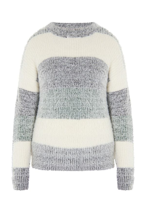 myMo ROCKS myMo ROCKS Pulover  kremna / siva