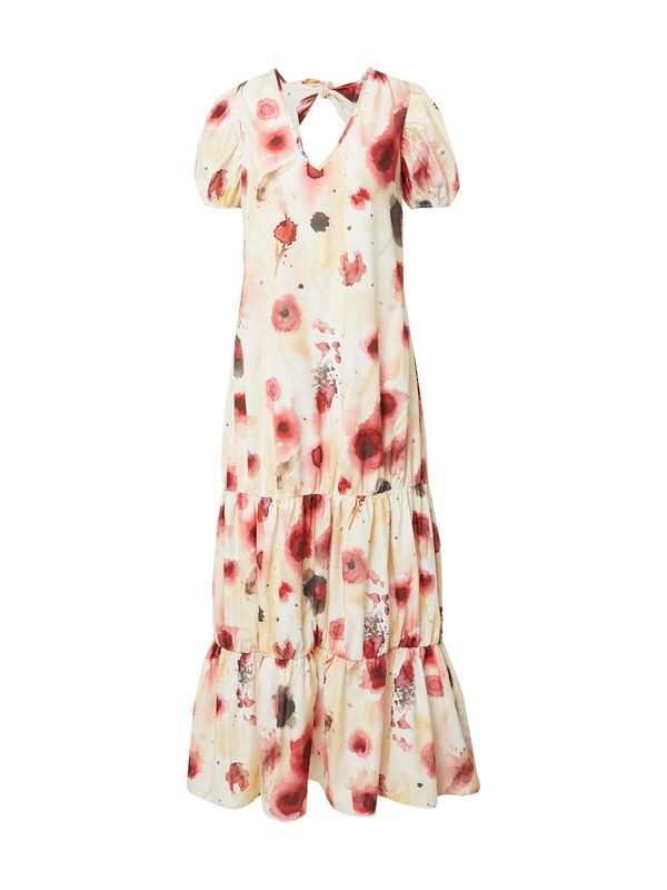 NA-KD NA-KD Obleka  bež / siva / rdeča / bela