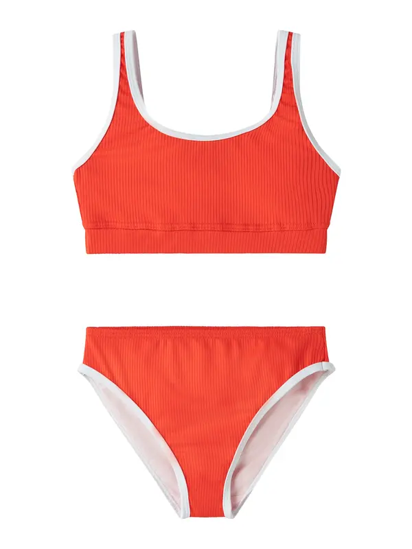 NAME IT NAME IT Bikini 'NKFZONTRA'  oranžna / bela