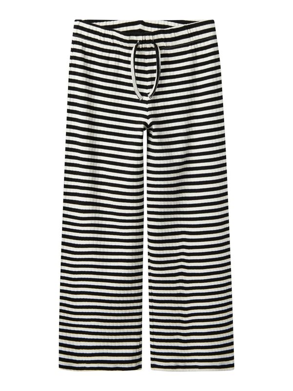 NAME IT NAME IT Hlače 'NKFSURAJA'  črna / bela