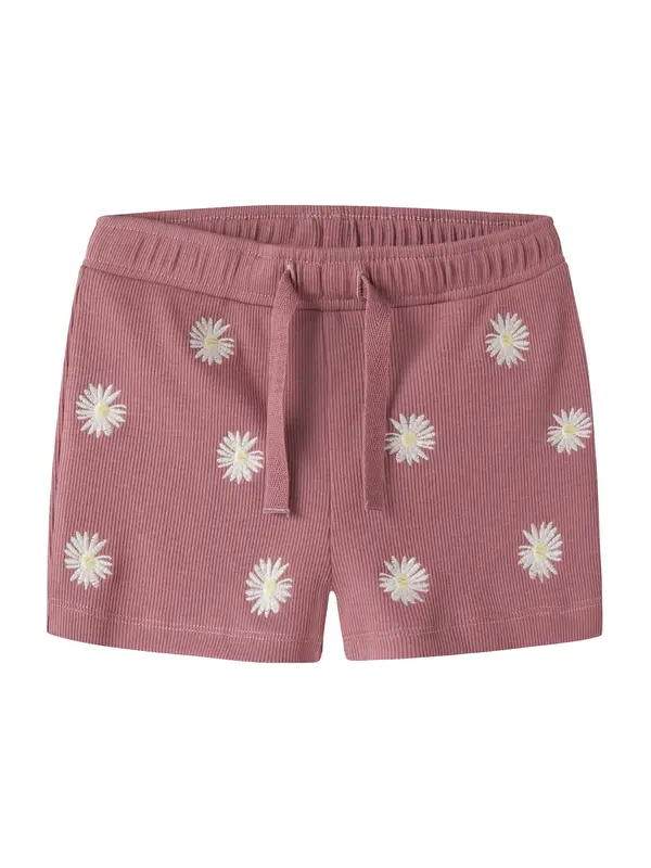 NAME IT NAME IT Hlače 'NMFJOLEMO'  pastelno rumena / magenta / off-bela