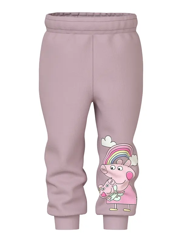NAME IT NAME IT Hlače 'NMFNori Peppa'  limona / sliva / roza / črna