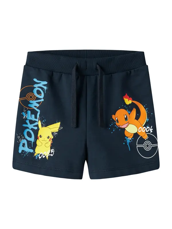 NAME IT NAME IT Hlače 'NMMMumi Pokemon'  mornarska / azur / rumena / oranžna