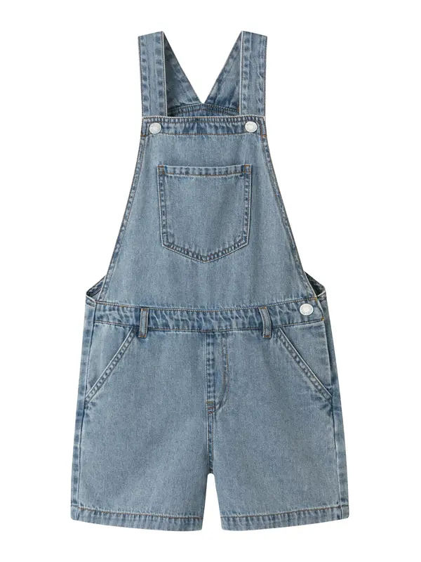 NAME IT NAME IT Hlače z naramnicami 'NKFAlma'  moder denim