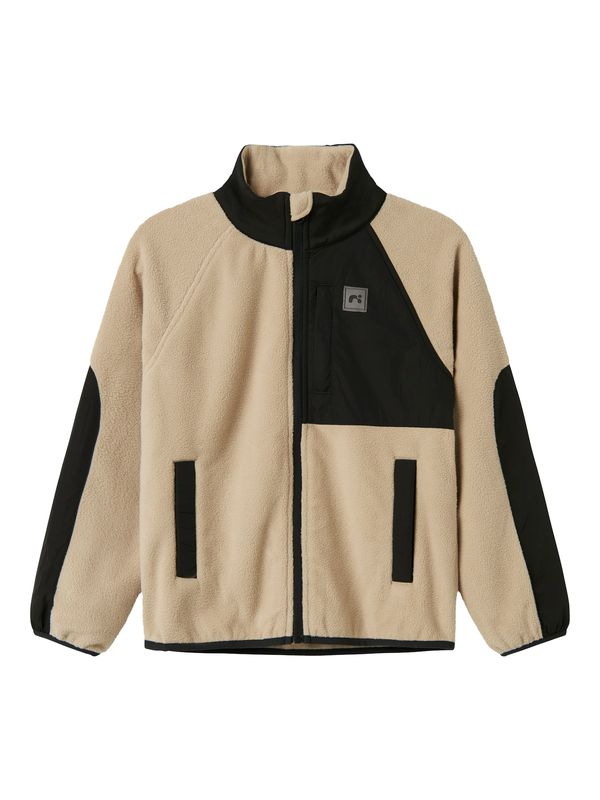 NAME IT NAME IT Jopa iz flisa 'NKNMYLES'  temno bež / črna