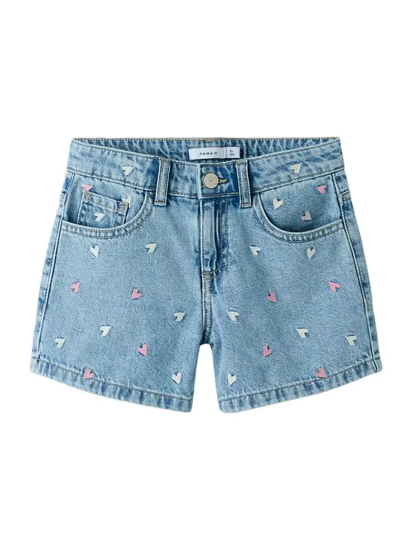 NAME IT NAME IT Kavbojke 'NKFBella'  moder denim / roza / bela