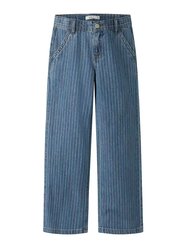 NAME IT NAME IT Kavbojke 'NKFROSE'  moder denim / rumena / sivka