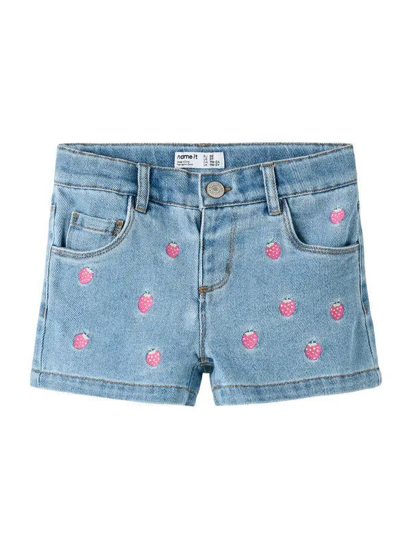 NAME IT NAME IT Kavbojke 'NMFRose'  moder denim / roza / bela
