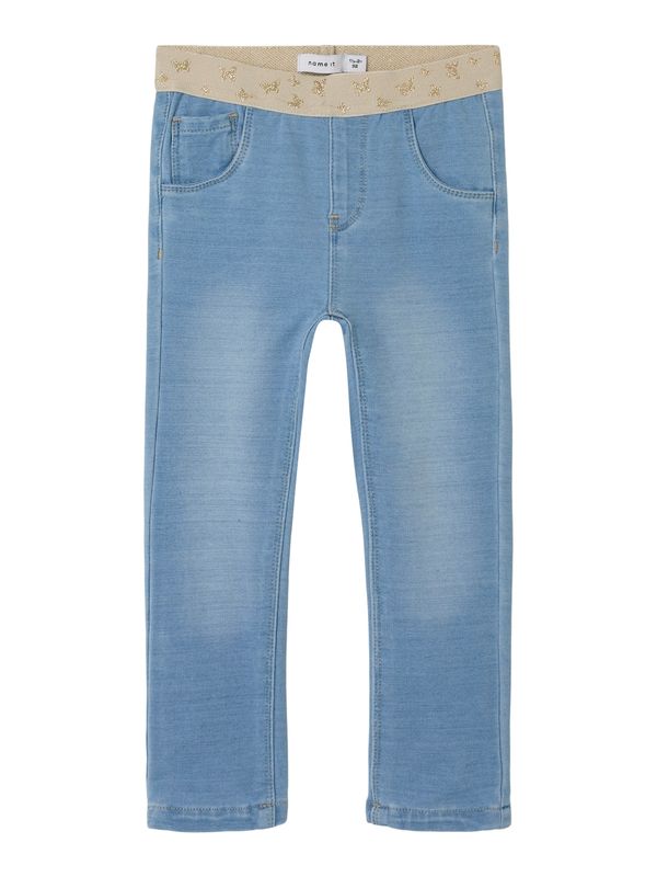 NAME IT NAME IT Kavbojke 'NMFSALLI'  bež / moder denim