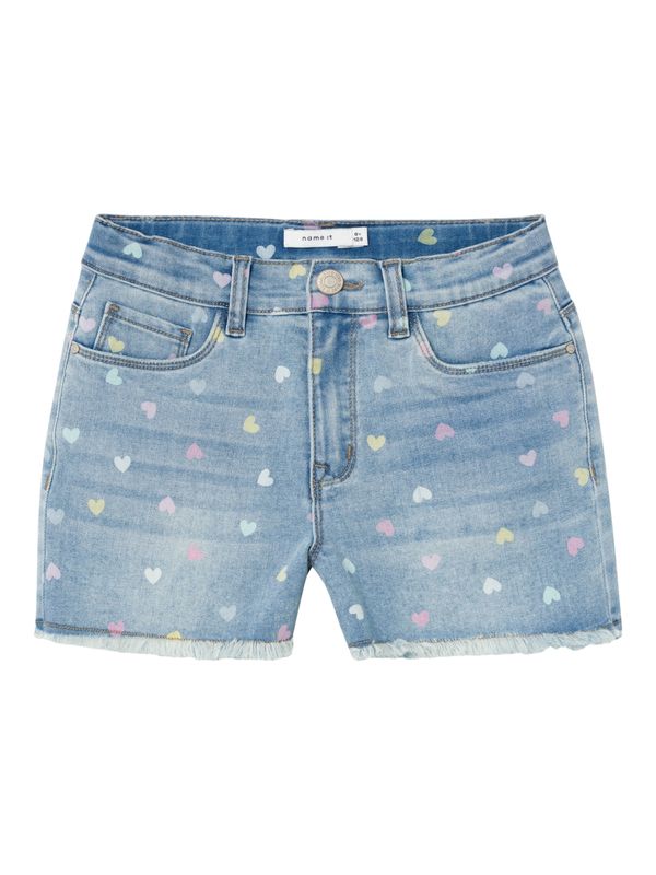 NAME IT NAME IT Kavbojke 'Rose'  moder denim / svetlo modra / svetlo rumena / svetlo lila