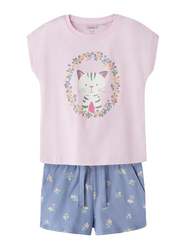NAME IT NAME IT Komplet 'NMFVigea'  indigo / temno zelena / oranžna / pastelno roza