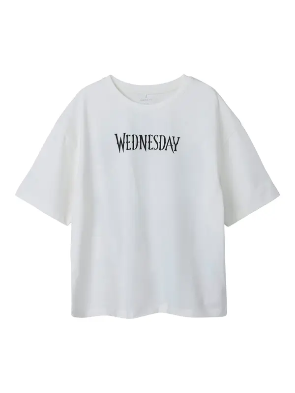 NAME IT NAME IT Majica 'Dyp Wednesday'  safir / lila / črna / bela