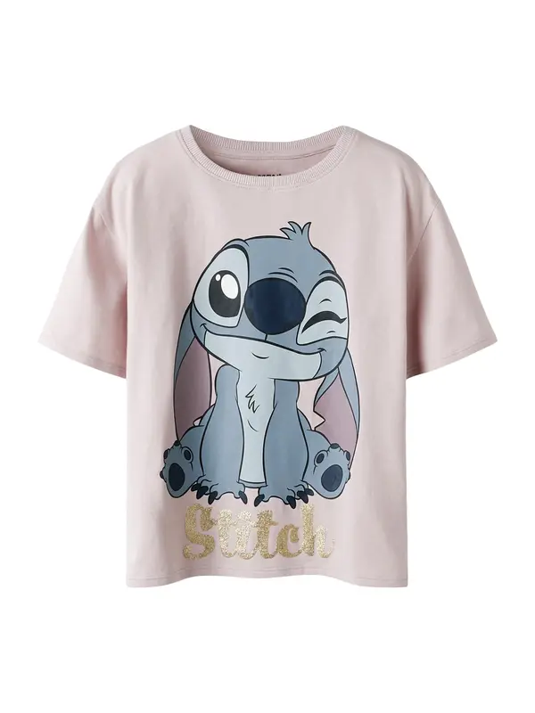 NAME IT NAME IT Majica 'NKFakun Stitch'  marine / dimno modra / zlata / majnica