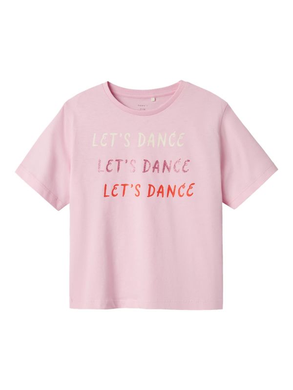 NAME IT NAME IT Majica 'NKFBETRIA'  roza / pitaja / rdeča / off-bela