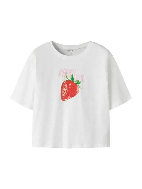NAME IT NAME IT Majica 'NKFFARINAZ'  zelena / rosé / rdeča / bela