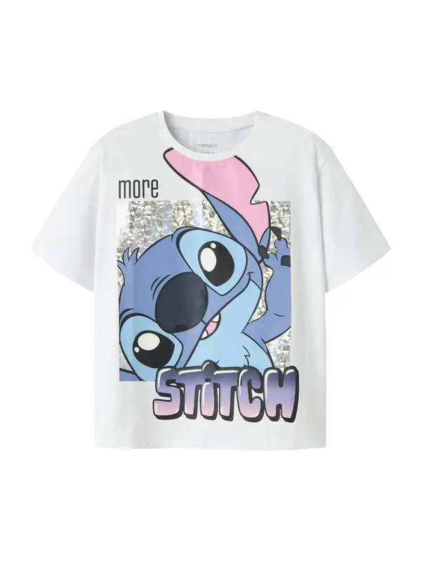 NAME IT NAME IT Majica 'NKFFora Stitch'  marine / mornarska / roza / bela