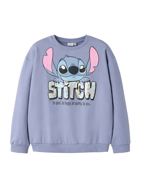 NAME IT NAME IT Majica 'NKFFORDI STITCH'  vijolično modra / roza / črna / srebrna