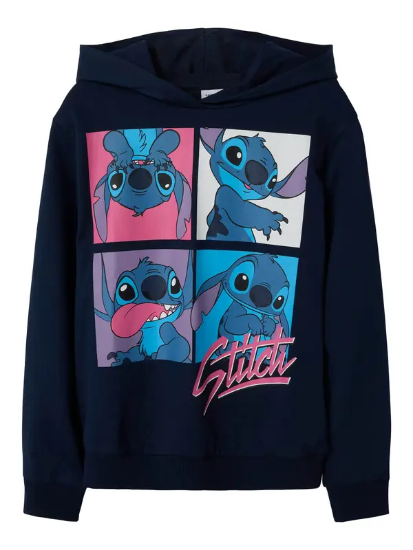 NAME IT NAME IT Majica 'NKFInga Stitch'  modra / marine / roza / bela