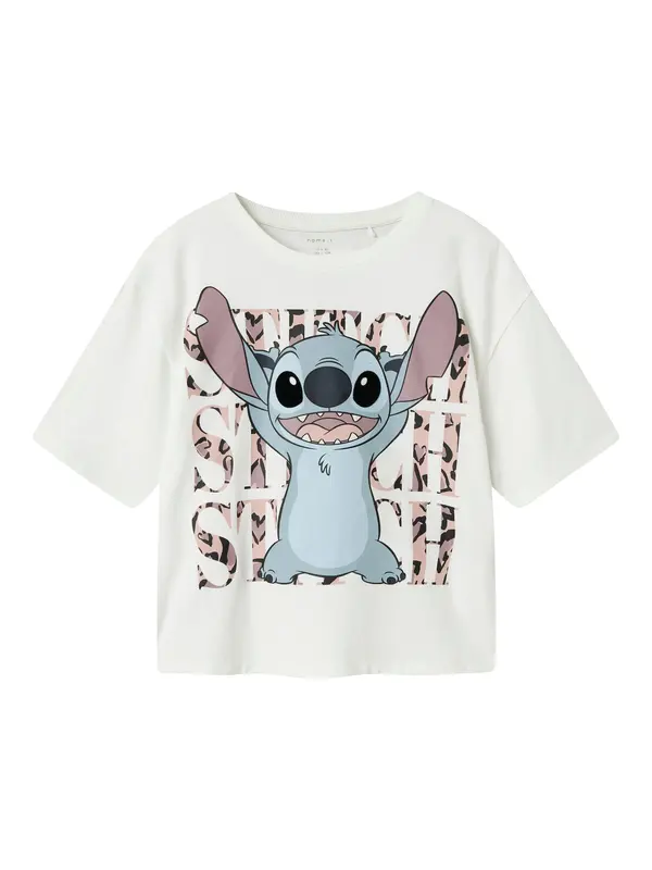 NAME IT NAME IT Majica 'NKFJixi Stitch'  svetlo modra / majnica / mauve / bela