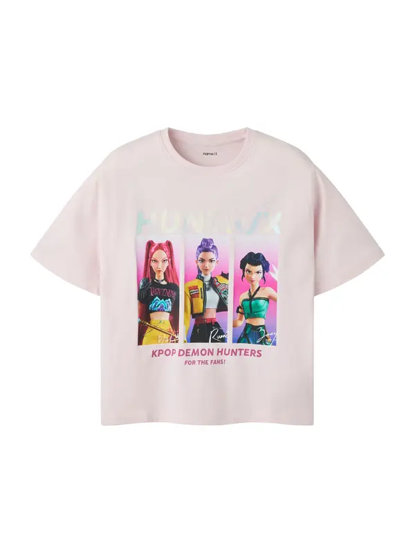NAME IT NAME IT Majica 'NKFMaja Kpop'  rumena / lila / roza / rosé