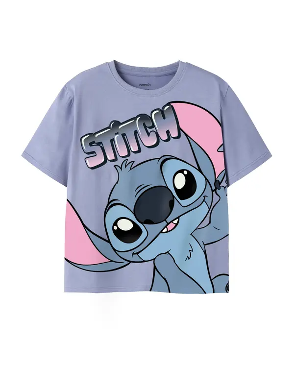 NAME IT NAME IT Majica 'NKFMorissina Stitch'  opal / lila / roza / črna