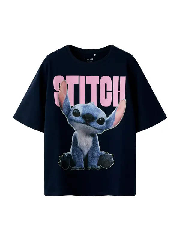 NAME IT NAME IT Majica 'NKFNIBUS STITCH'  modra / mornarska / roza
